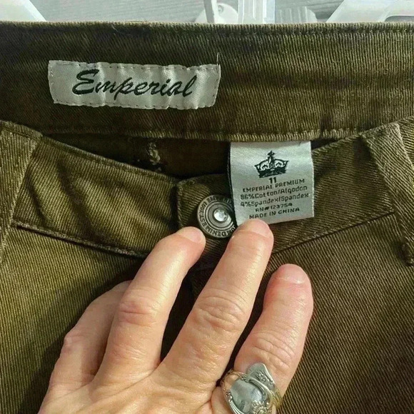 Emperial Premium Denim Skinny Stretchy jeans in brown NWT Juniors  size 11 - Picture 7 of 7